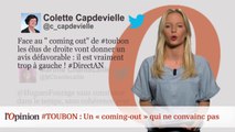 #tweetclash : #Toubon, un « coming-out » qui ne convainc pas