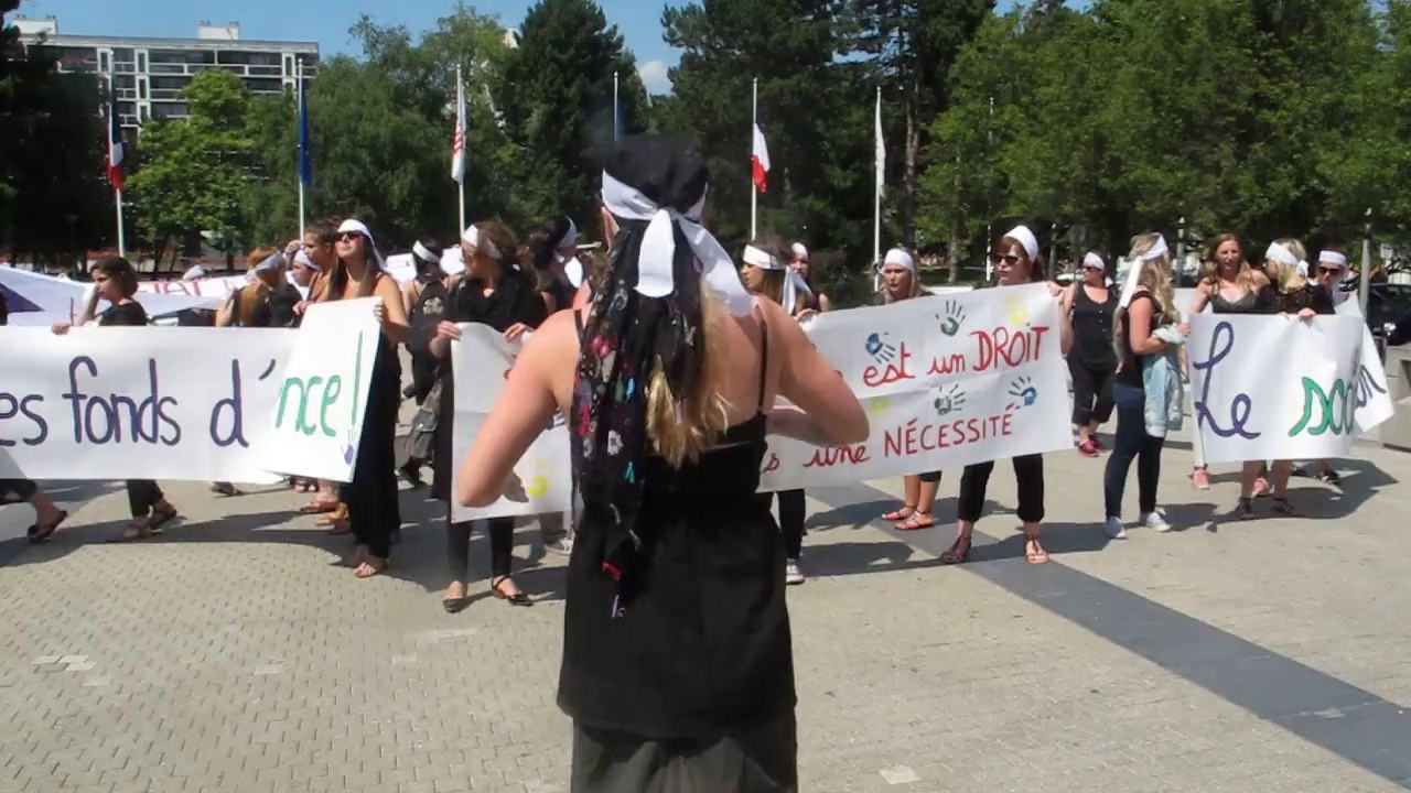 Manifestation à Lille des étudiants des professions du travail social