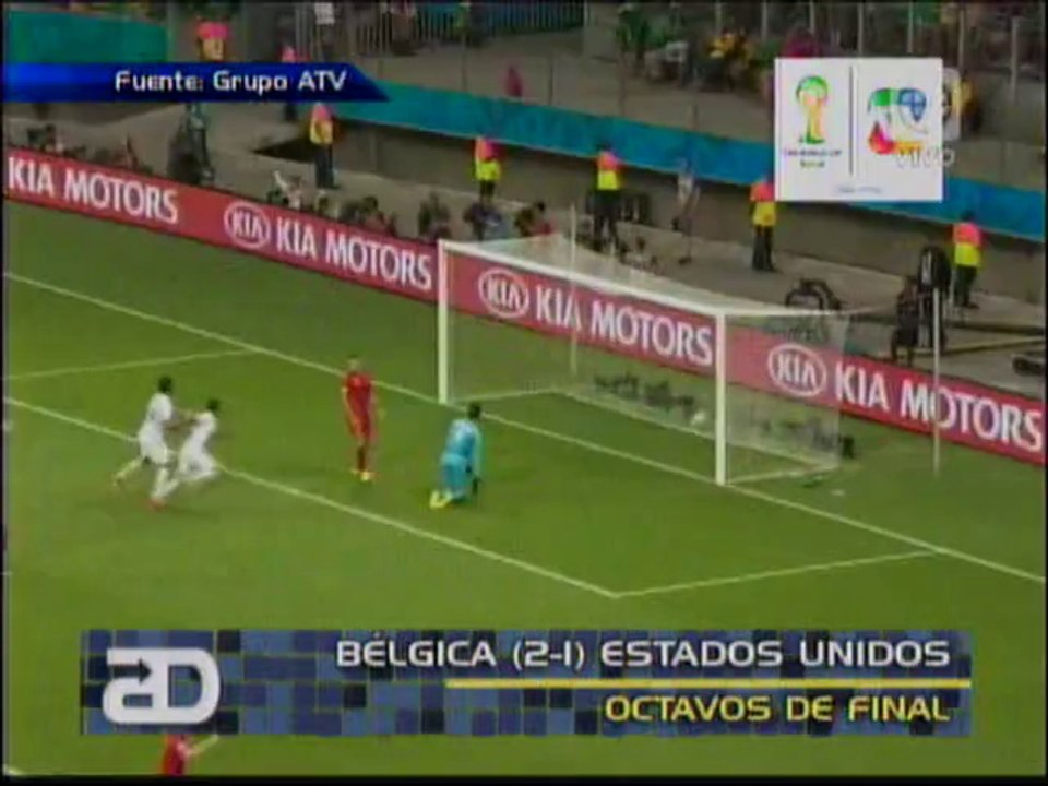 Resumen Octavos de Final - Belgica 2-1 EEUU