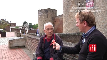 Daniel Therby, président de la société archéologique de Péronne, les vestiges de la Grande Guerre