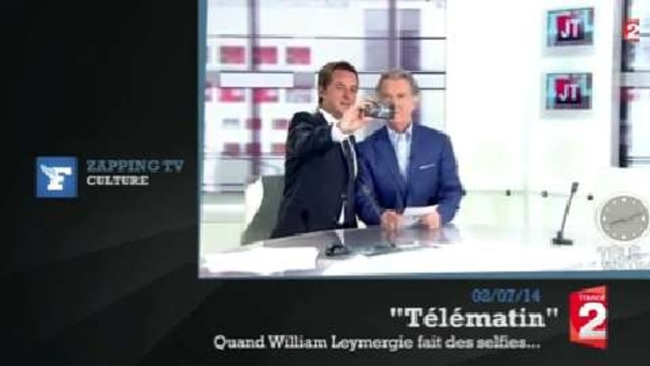 Zapping TV : un journaliste de France 2 fait un "selfie" pendant le JT