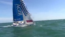 Adrien Hardy 2e de la 4e étape de la Solitaire du Figaro 2014