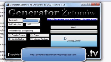 ShowUp.tv darmowe żetony do pobrania, ściągnij generator do showup