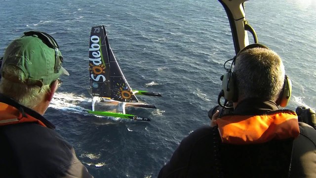 Sodebo Voile - Thomas Coville : Making of du tournage de la banque d'images aériennes