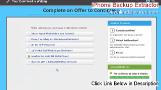 iPhone Backup Extractor Download - Risk Free Download (2014)