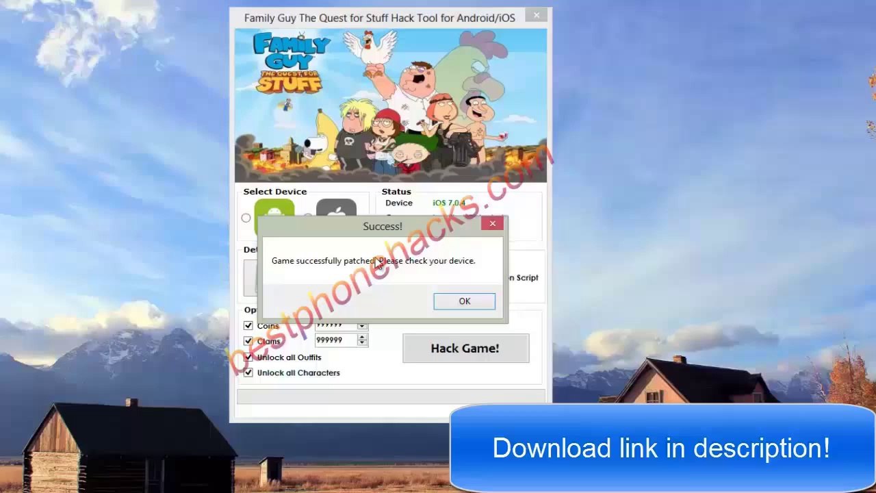 Family Guy the Quest for Stuff Hack Cheat 2014
