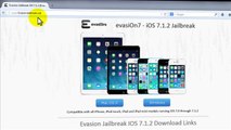 Evasion UNTETHERED iOS 7.1.2 Jailbreak Tool For iPhone 5, iphone 4, iPhone 3GS, iPad3
