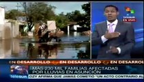 Inundaciones en Paraguay afectan a 230 mil familias
