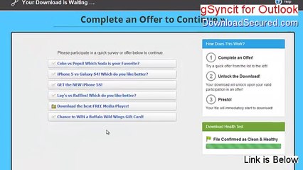 gSyncit for Outlook (64-Bit) Download Free - Instant Download (2014)