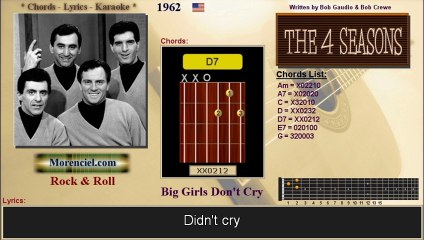 The Four Seasons - Big Girls Don't Cry (no lead vocal)