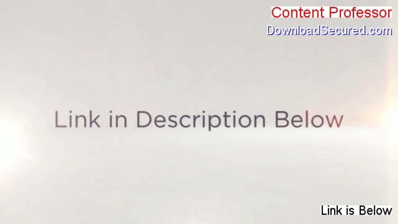 Content Professor Reviews (See my Review 2014)