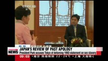 President Park accuses Tokyo of defaming 1993 Kono Statement