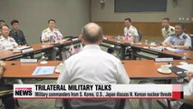 Top military commanders from S. Korea, U.S., Japan discuss North Korean nuclear threats (3)