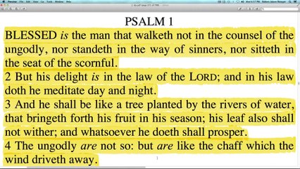 PSALM 1 - KJV Bible Christian Video - Prayervision.com