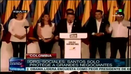 Diversos sectores colombianos rechazan "Tercera Vía" de Santos