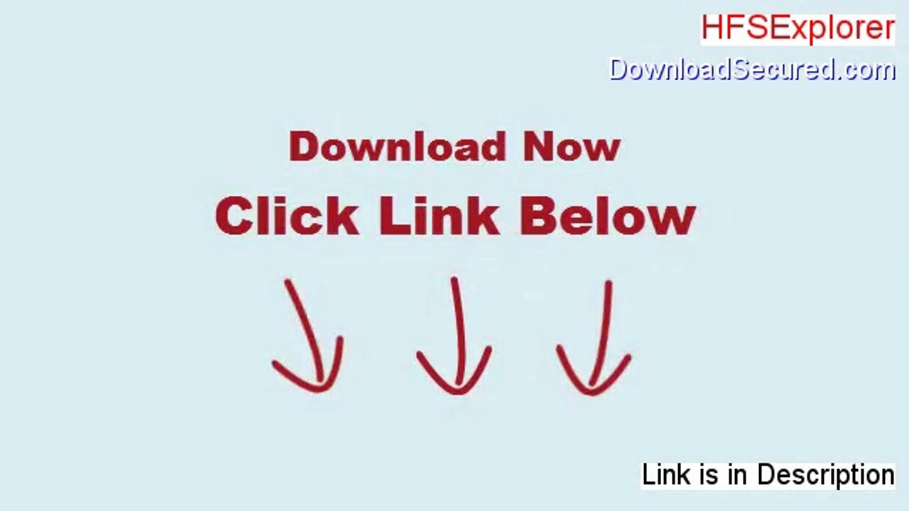 HFSExplorer Full Download (Instant Download 2014)