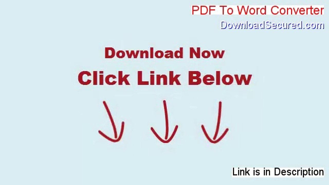 PDF To Word Converter Full - Download Now