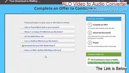 ALO Video to Audio Converter Download Free [Instant Download]