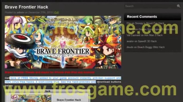 Brave Frontier Hack Cheat Tool Gold Generator Gems Download 2014 2014 Free
