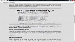 Comment à ios 7.1.2 jailbreak iPhone, iPod Touch et iPad Air, Apple TV