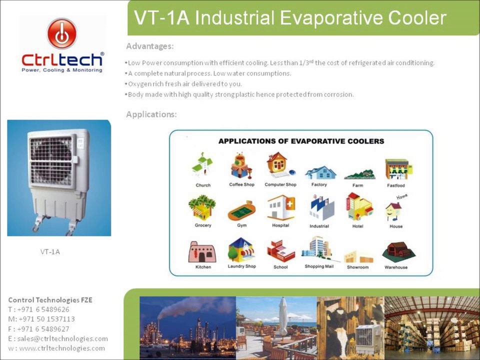 VT-1A- Air cooler-Evaporative air cooler-industrial air cooler-port a cool-desert cooler
