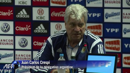 Mondial-2014: entraînement de l'Argentine, conférence annulée