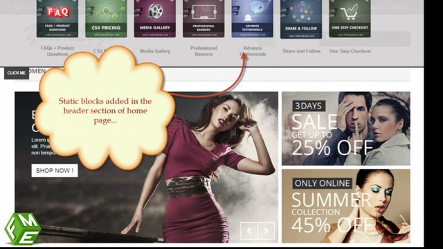 PrestaShop Static Blocks Module by FMEModules
