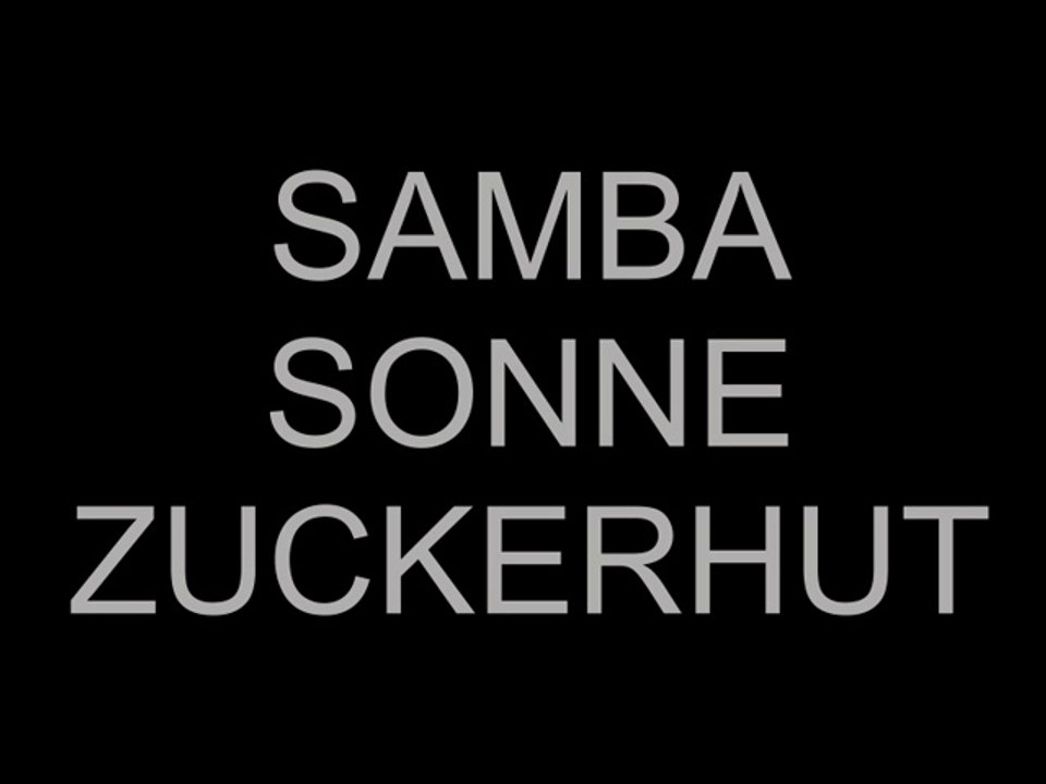 Samba Sonne Zuckerhut von Goal Convention