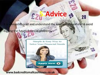 No Fee Bad Credit Loans Today @ www.badcreditsmallcashloans.co.uk