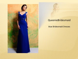 Blue Bridesmaid Dresses-QueenieBridesmaid