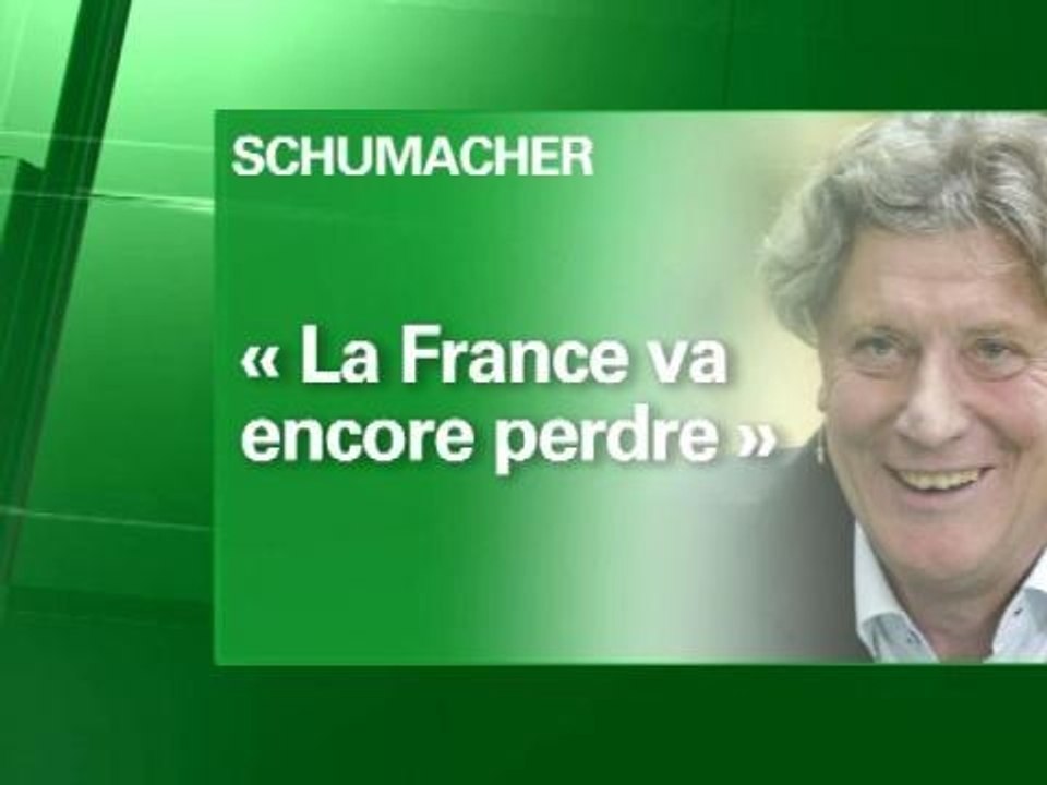 France-Allemagne: Harald Schumacher voit les Bleus "perdre" - 03/07