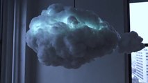Un nuage et un orage dans votre salon : lampe énorme!
