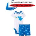 Cheap Deals Gerber Baby-Boys Newborn 3 Piece Boys Set Bodysuit Shorts and Hat Review