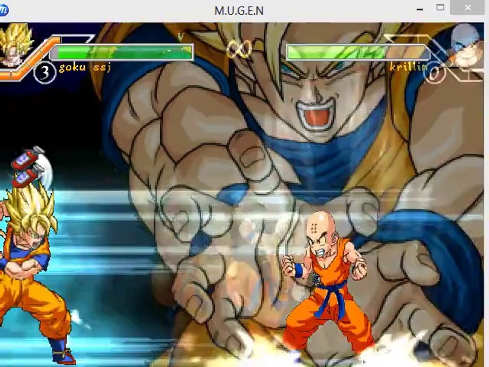 dbz fighter goku vs krillin mugen demo is availabe
