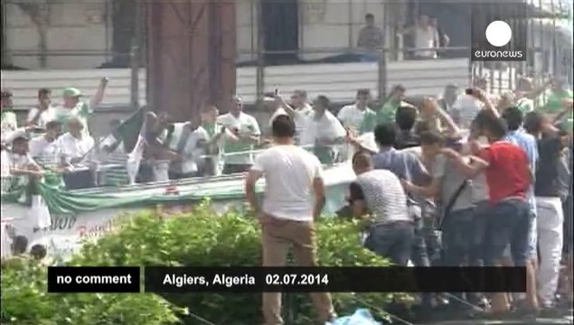 Algeria toasts its footballers after Brazil World Cup 2014 exit