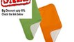 Cheap Deals Babysoy Oh Soy Set of 2 Burp Cloths - Tangerine & Grass Review
