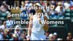 Wimbledon Womens Semifinal Kvitova vs Safarova 3 July