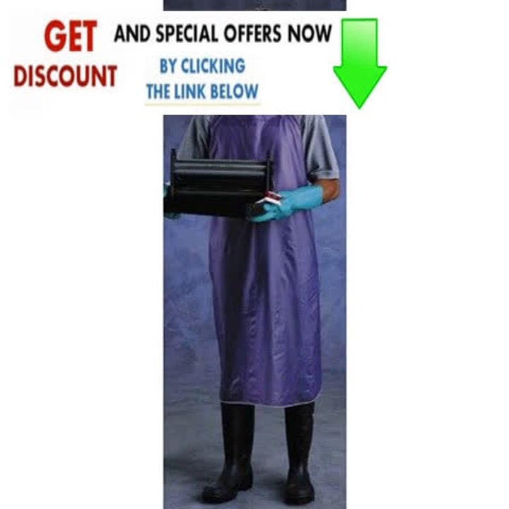 X 54" Blue CPP 8 mil Vinyl Chemical Protection Apron With Sewn Edge best deal Review