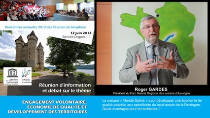 Roger GARDES. La marque « viande Salers » pour développer une économie de qualité.