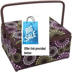 Best Deals Rectangle Sewing Basket 14"X10"X6-1/2" Review