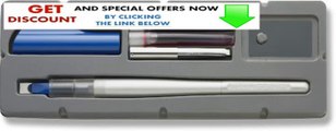 Best Deals Pilot Pen Parallel Pen 2-Color Calligraphy Pen Set with Red and Blue Ink Cartridges 6.0MM Nib 90053 Review