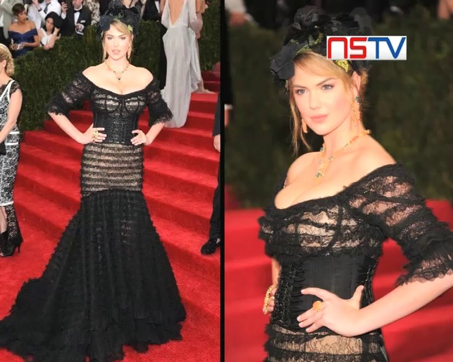 Kate Upton flashes her panty at MET Gala afterparty