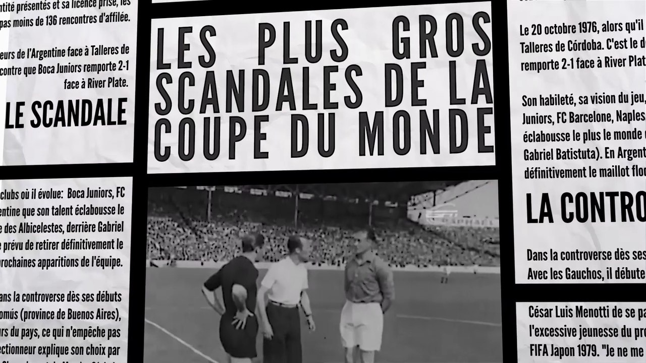 Les plus gros scandales de la coupe du monde