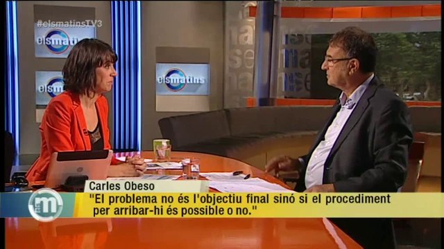 TV3 - Els Matins - Carles Obeso: Amb aquestes dades de l'atur, podem parlar d'una tendència posit