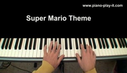 Super Mario Theme Piano Tutorial