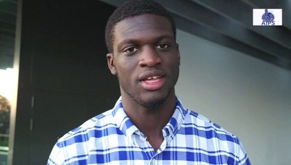 Kirani James, 400m Olympic Champion, before Athletissima 2014 IAAF Diamond League