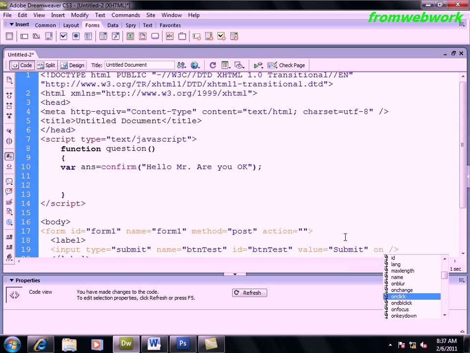 Confirm and Alert java script
