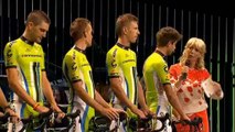 Peter Sagan and team Cannondale at the team presentation Tour de France 2014