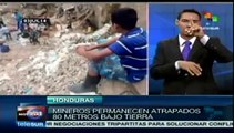 Siguen vivos 3 los 11 mineros atrapados en mina de oro en Honduras