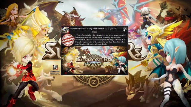 Summoners War: Sky Arena Hack v3.1 [July 2014] Cheats Tool [Add Mana Stones/Glory Points/Crystals]